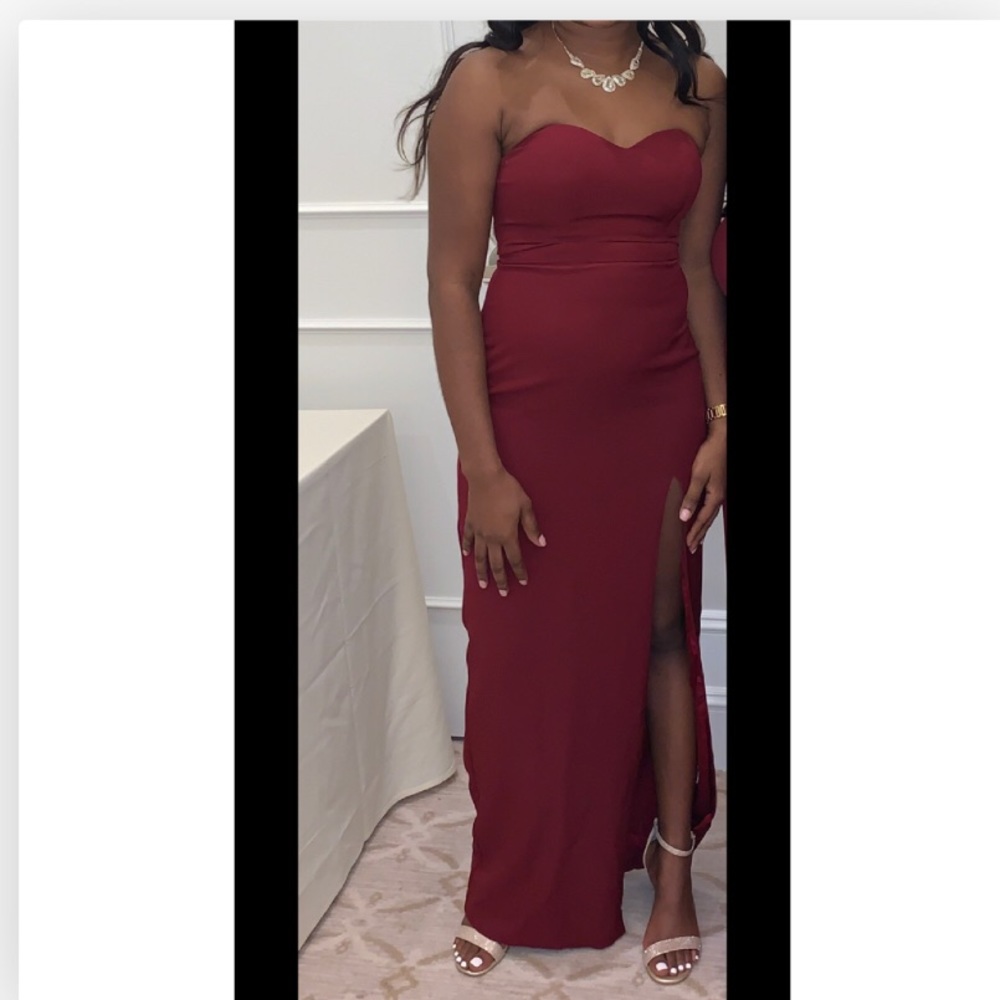 Burgundy Gown